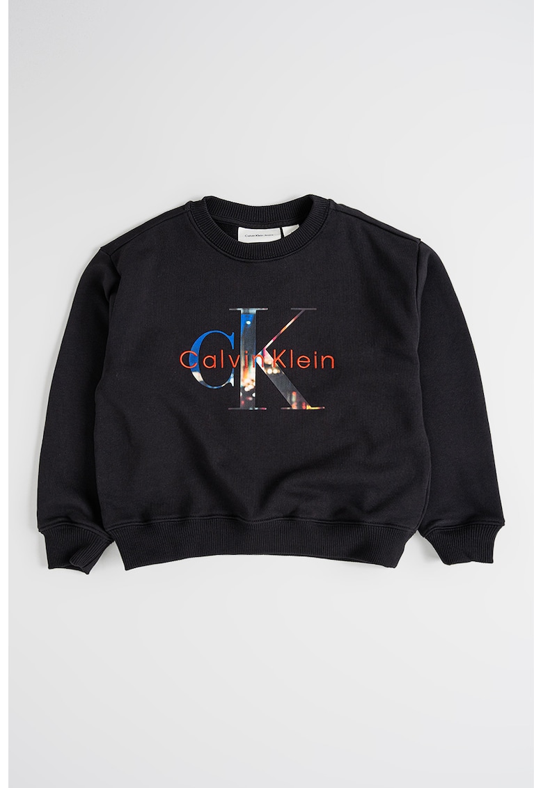 Bluza de trening cu imprimeu logo - Rosu/Negru/Albastru