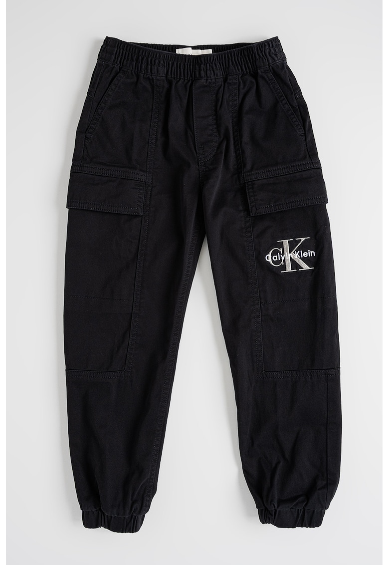 Pantaloni de trening cargo cu talie elastica