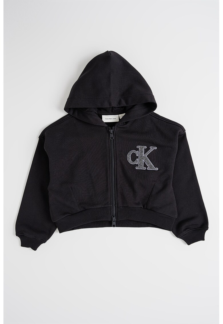 Hanorac cu fermoar si monograma