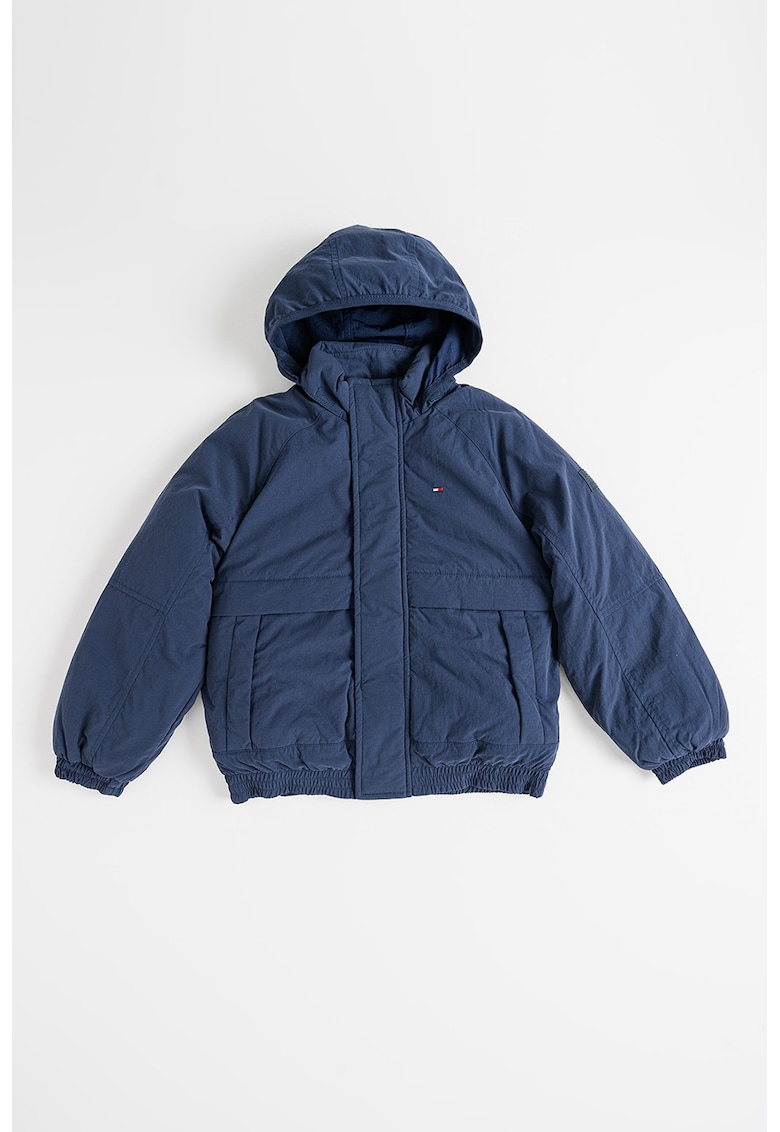 Geaca cu vatelina si gluga - Bleumarin