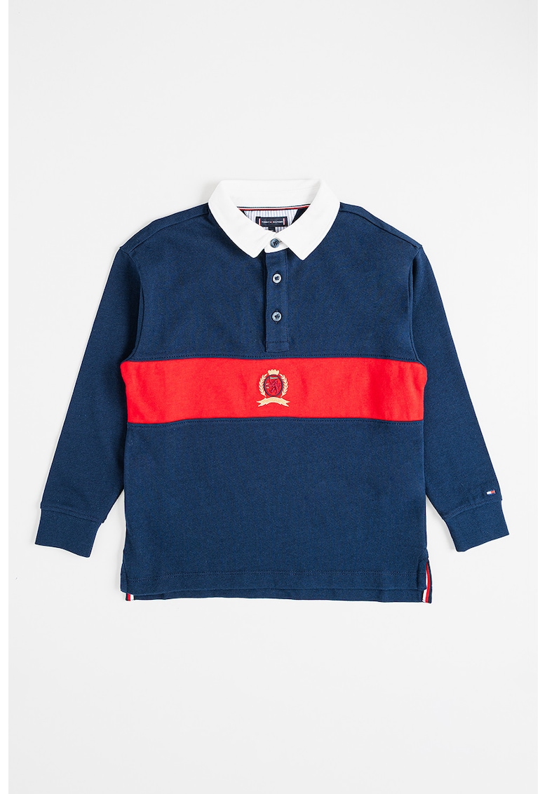 Bluza polo cu model in dungi