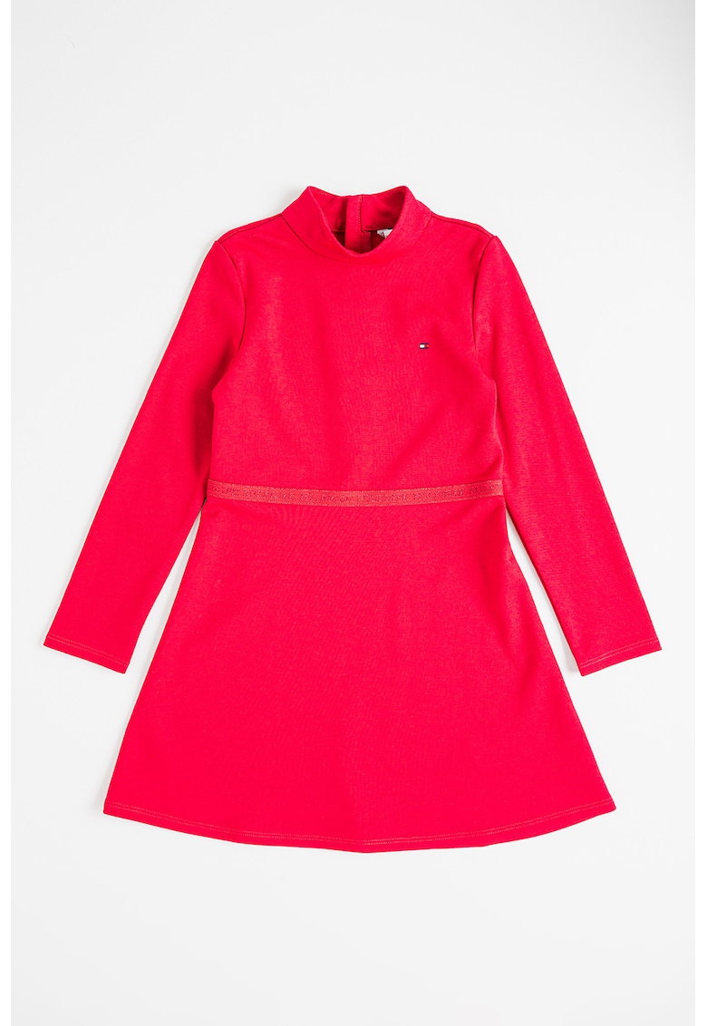 Rochie evazata cu guler mediu