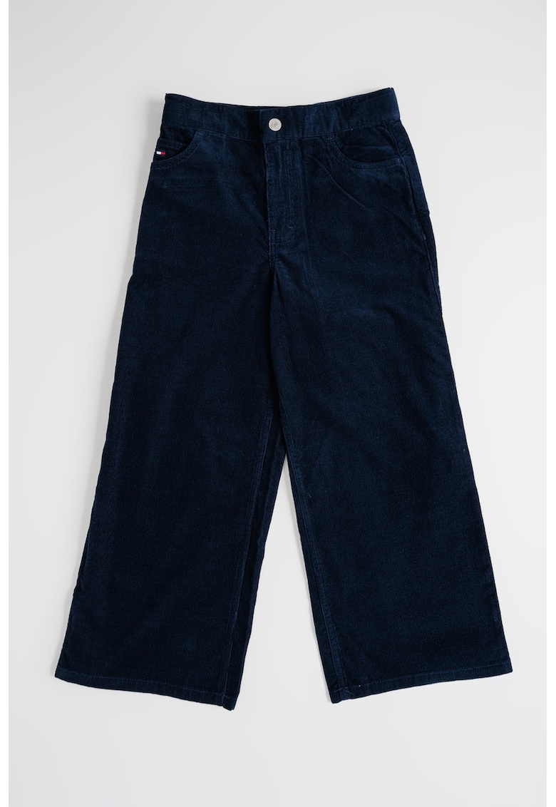 Blugi ampli cu talie inalta