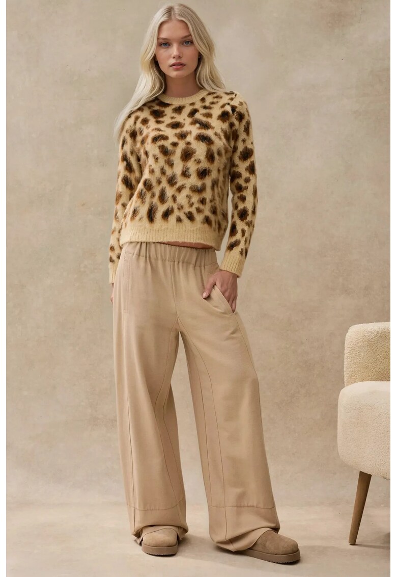 Pulover dama - imprimeu leopard - tricot - Camila Maro -