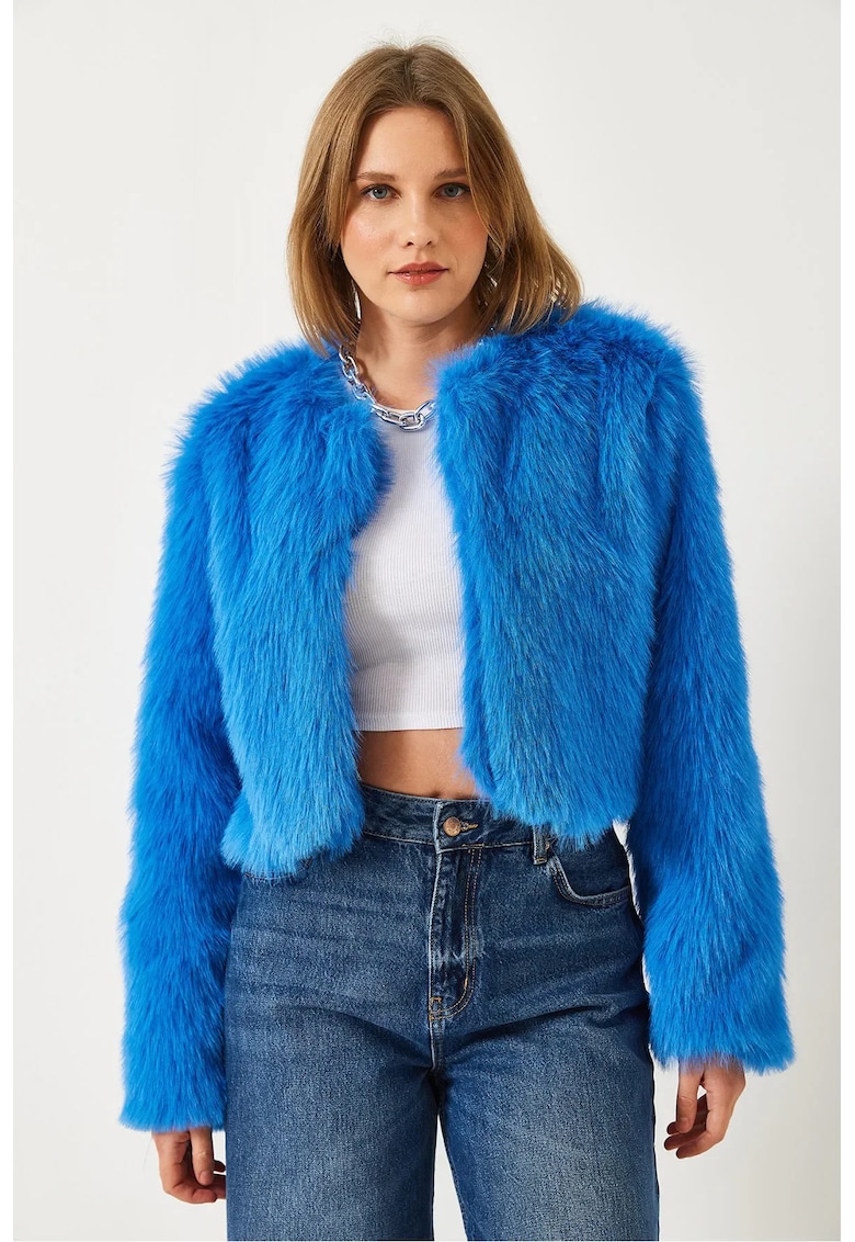 Geaca dama - Fleece - Albastru royal