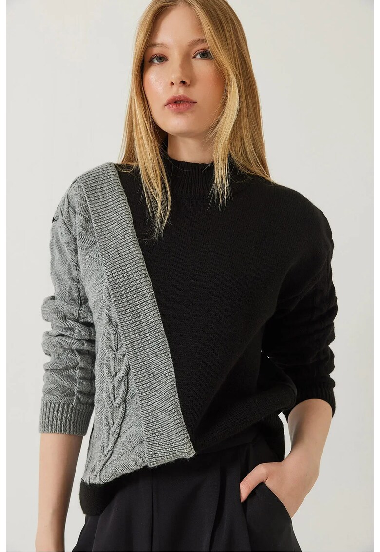 Pulover dama - guler inalt - tricot -