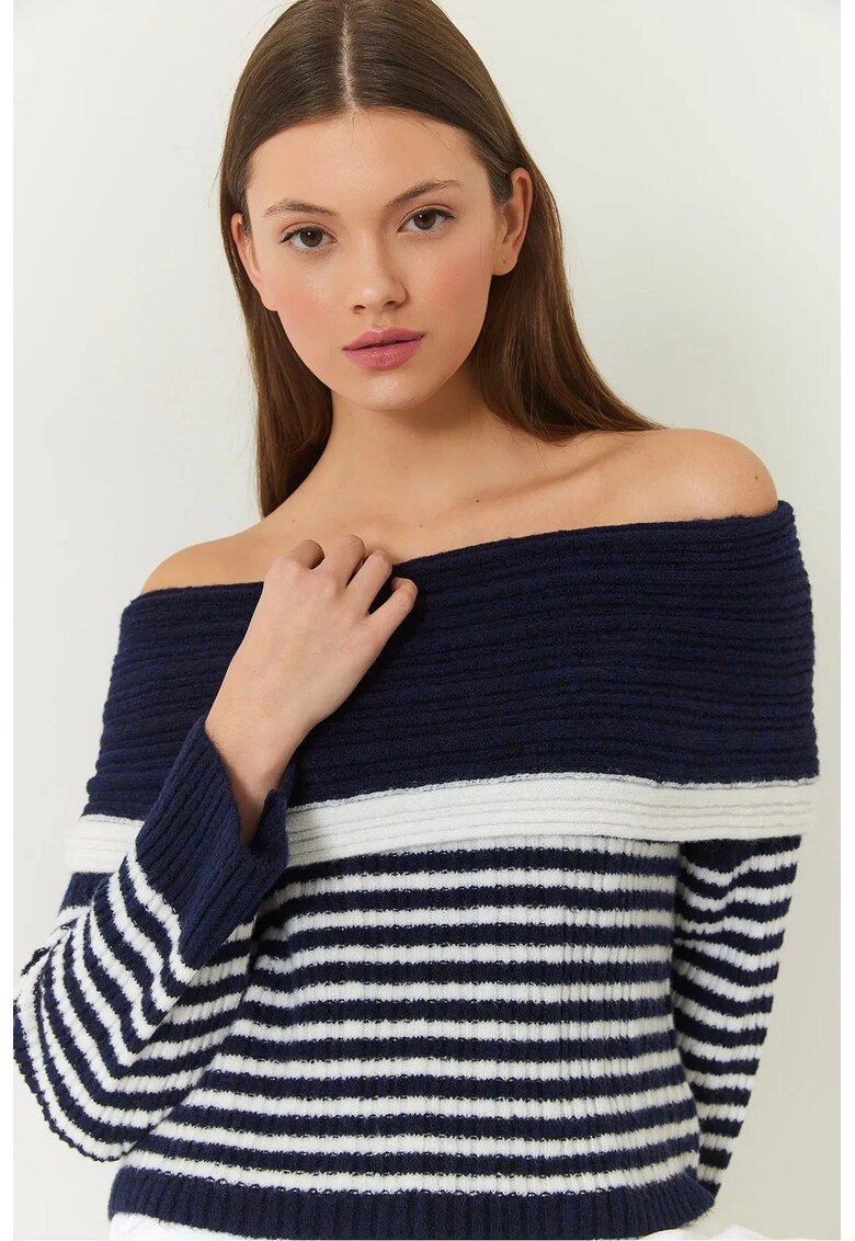 Pulover dama - cu dungi - tricot -