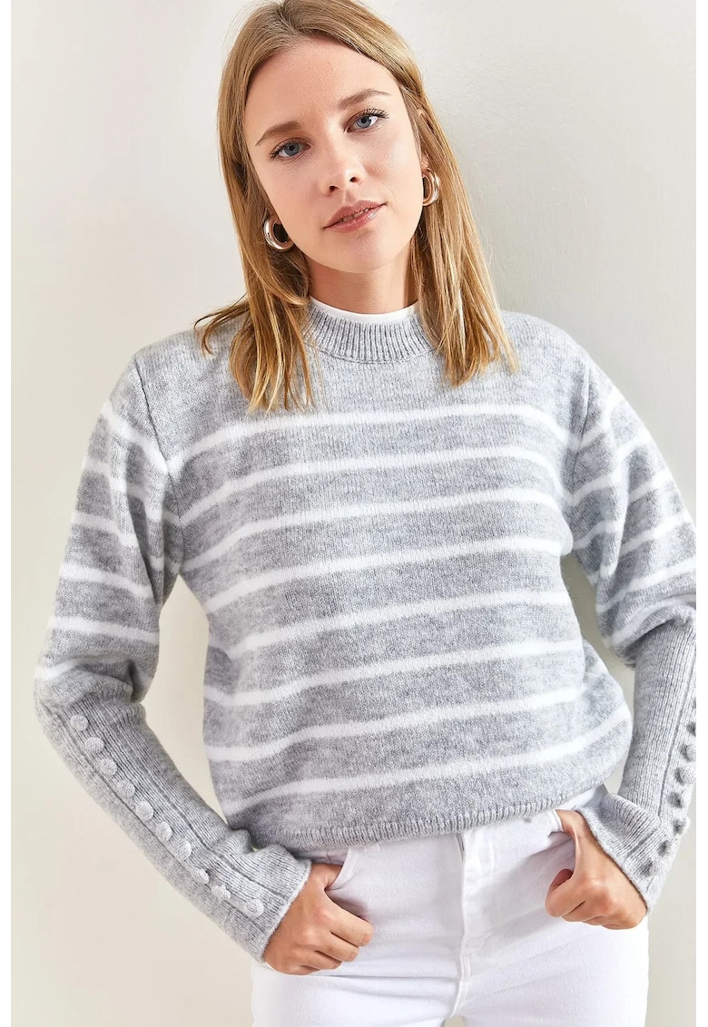 Pulover dama - cu dungi - tricot -