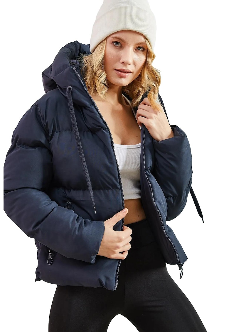 Geaca dama - Bumbac/Lycra - Bleumarin