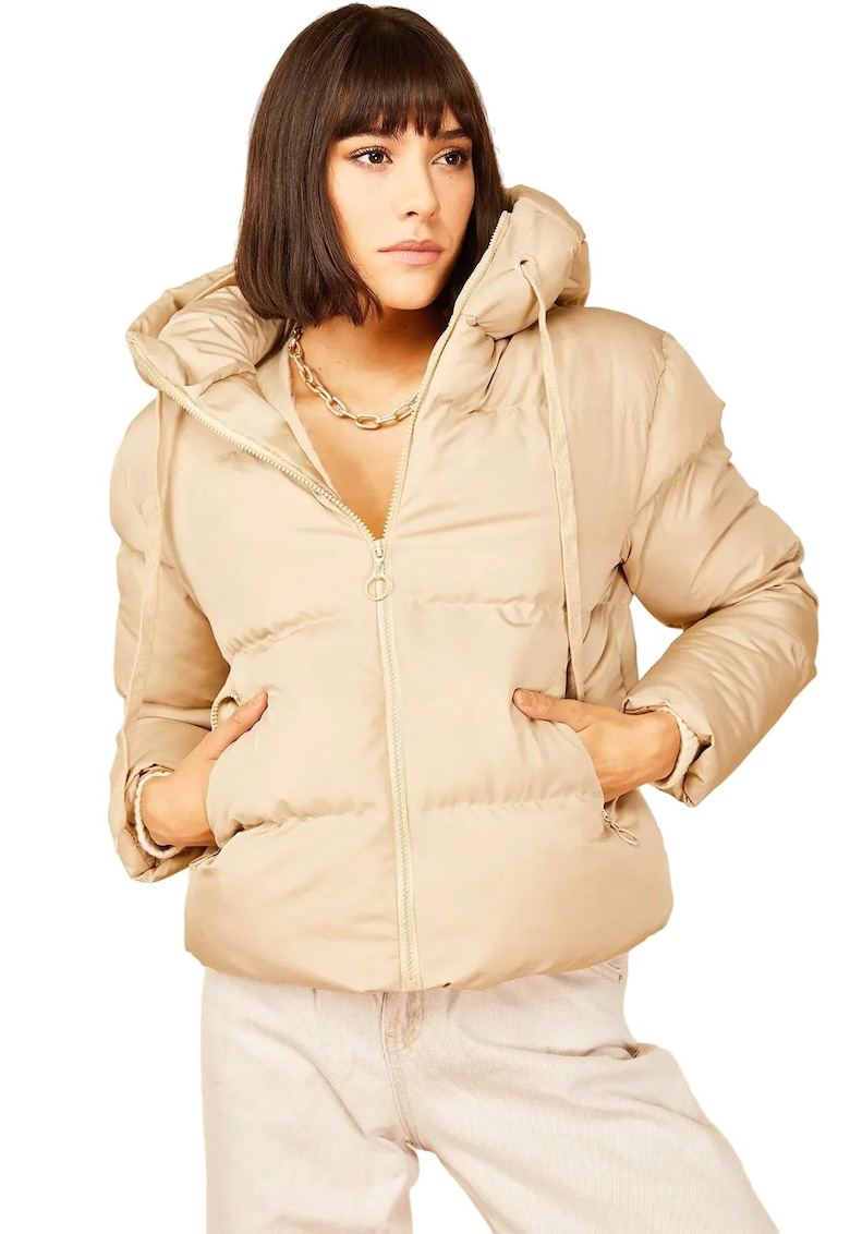 Geaca dama -  Bumbac/Lycra - Bej -