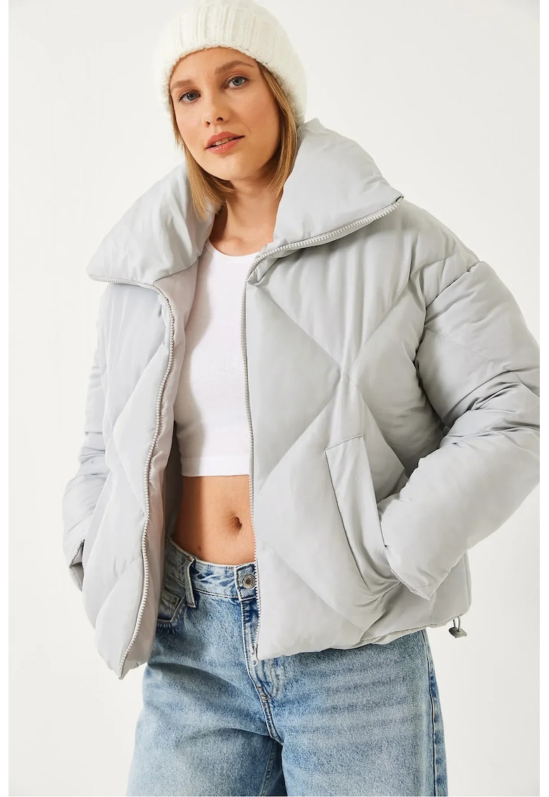 Geaca dama - Bumbac/Lycra - Gri