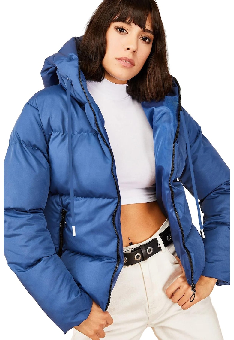 Geaca dama -  Bumbac/Lycra - Albastru Geaca dama -  Bumbac/Lycra - Albastru