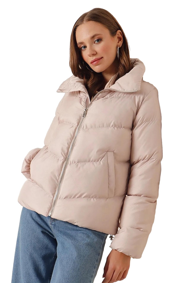 Geaca dama - Poliester - Bej