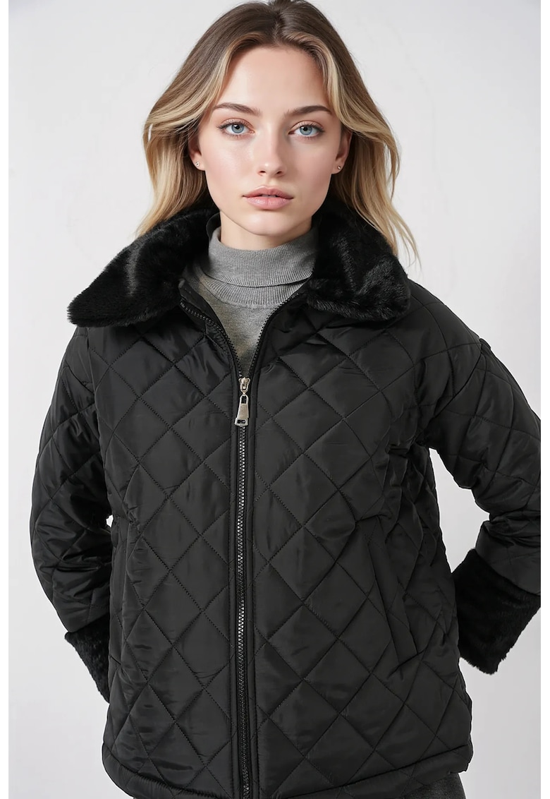 Jacheta dama -  Poliester - Negru