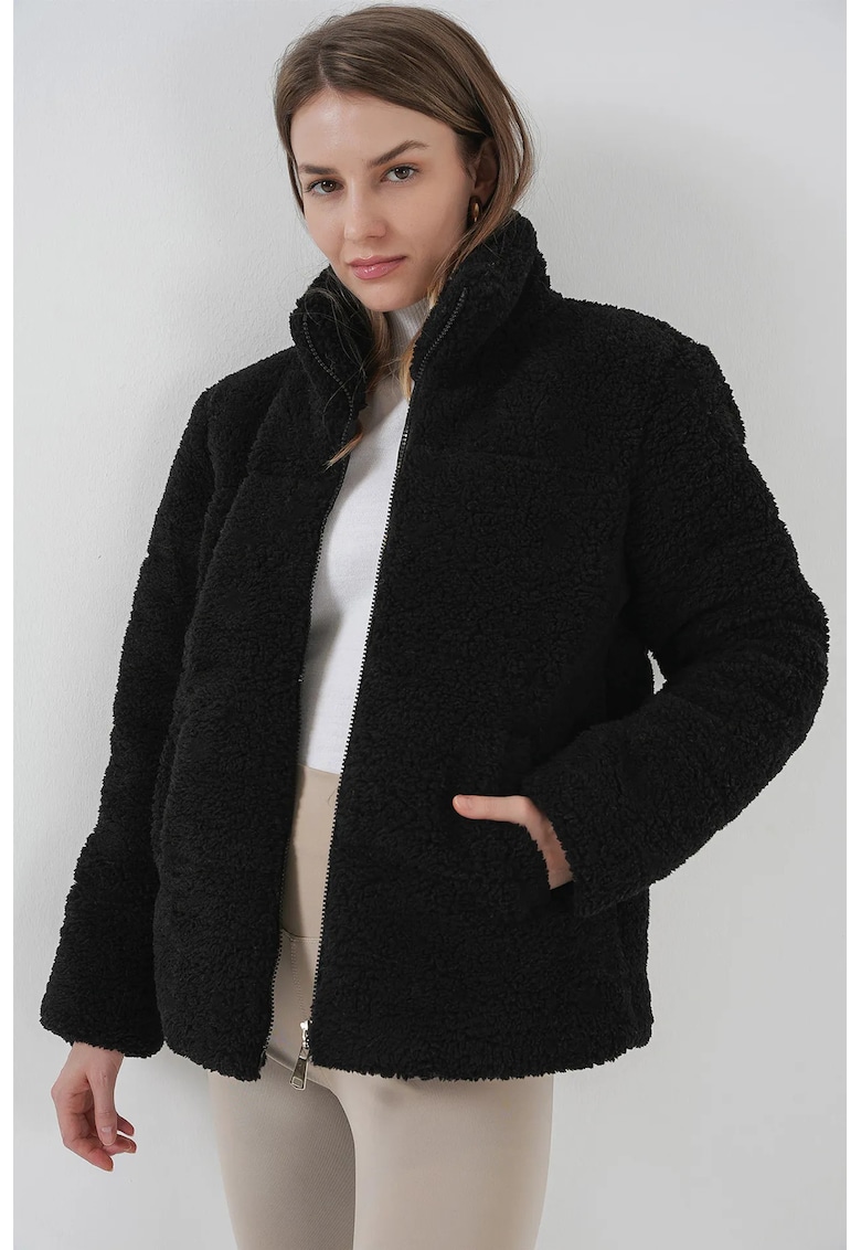 Geaca dama -  Poliester - Negru