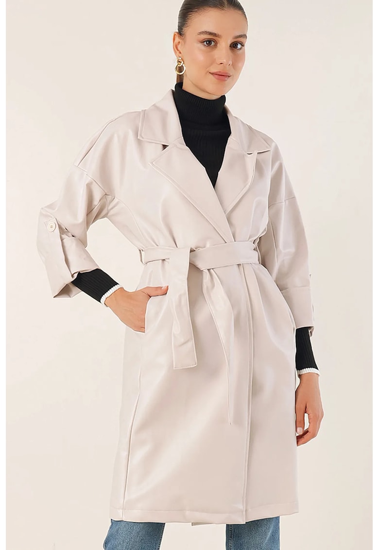 Trenci dama - HiCCUP - Ecru - Textil