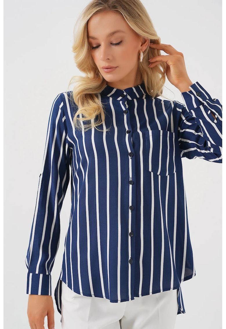 Camasa cu maneca lunga - HiCCUP - dungi - viscoza