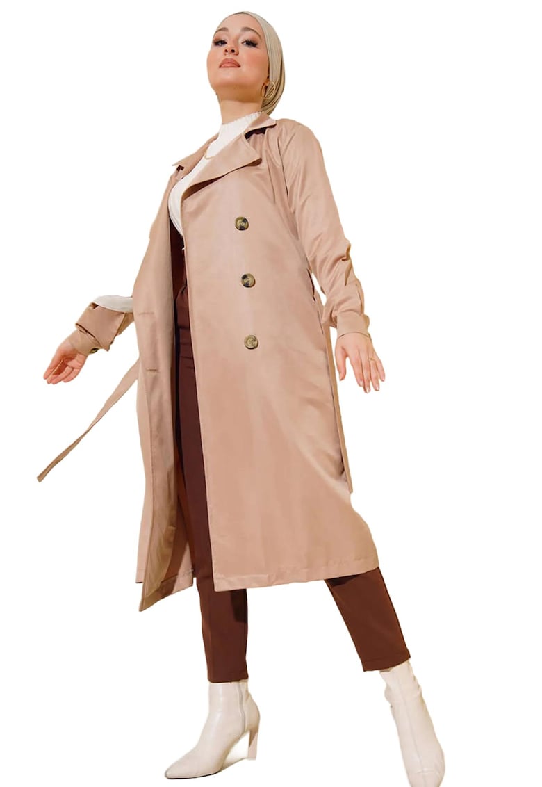 Trenci dama - HiCCUP - Maro melange - Poliester