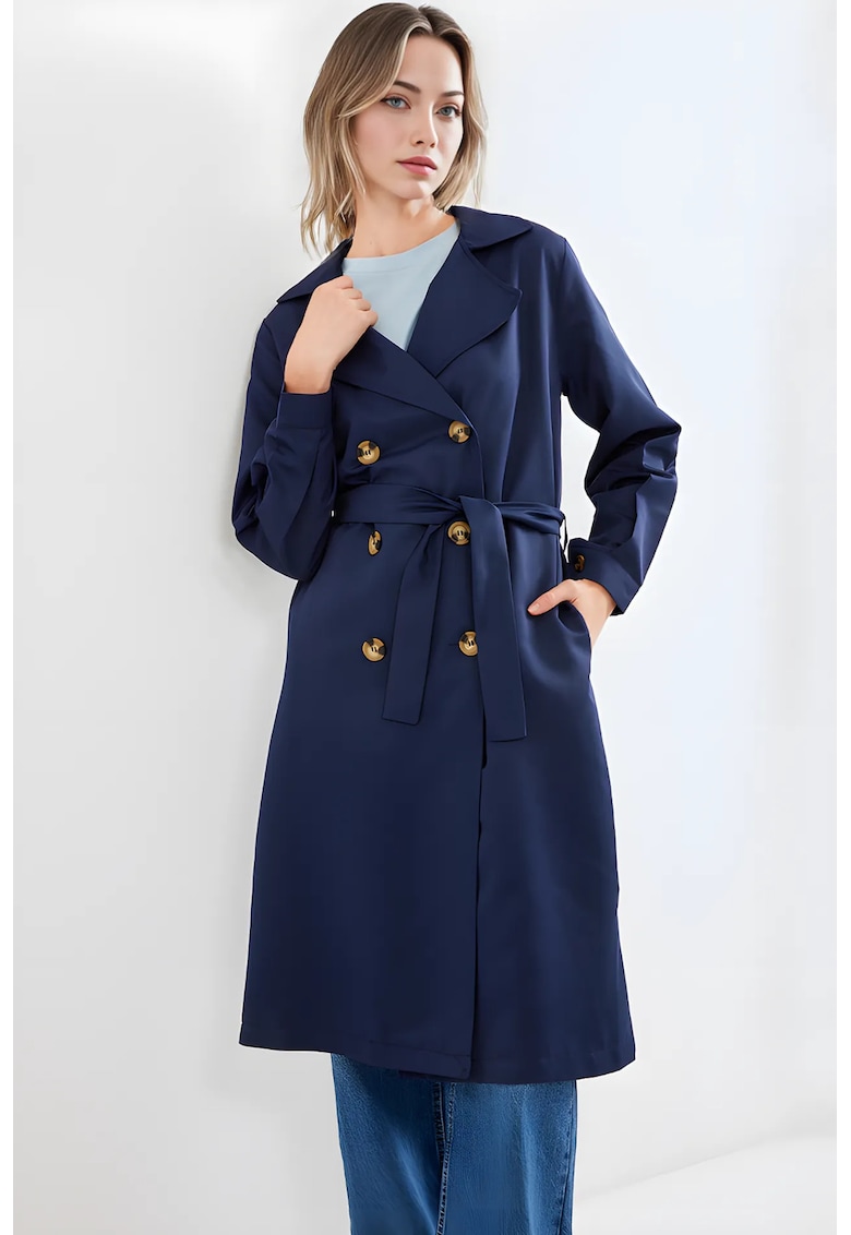 Trenci dama - Bleumarin - Poliester