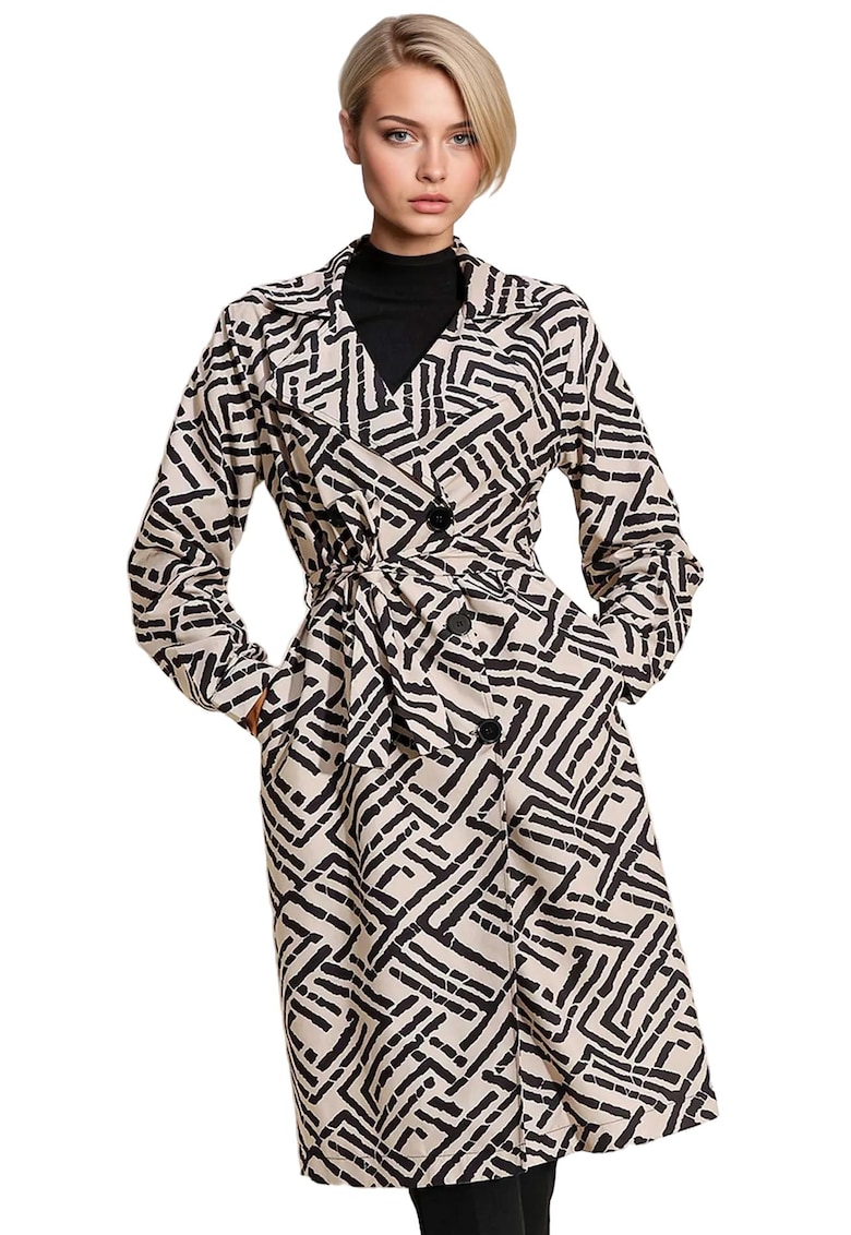 Trenci dama - HiCCUP - Alb - Poliester