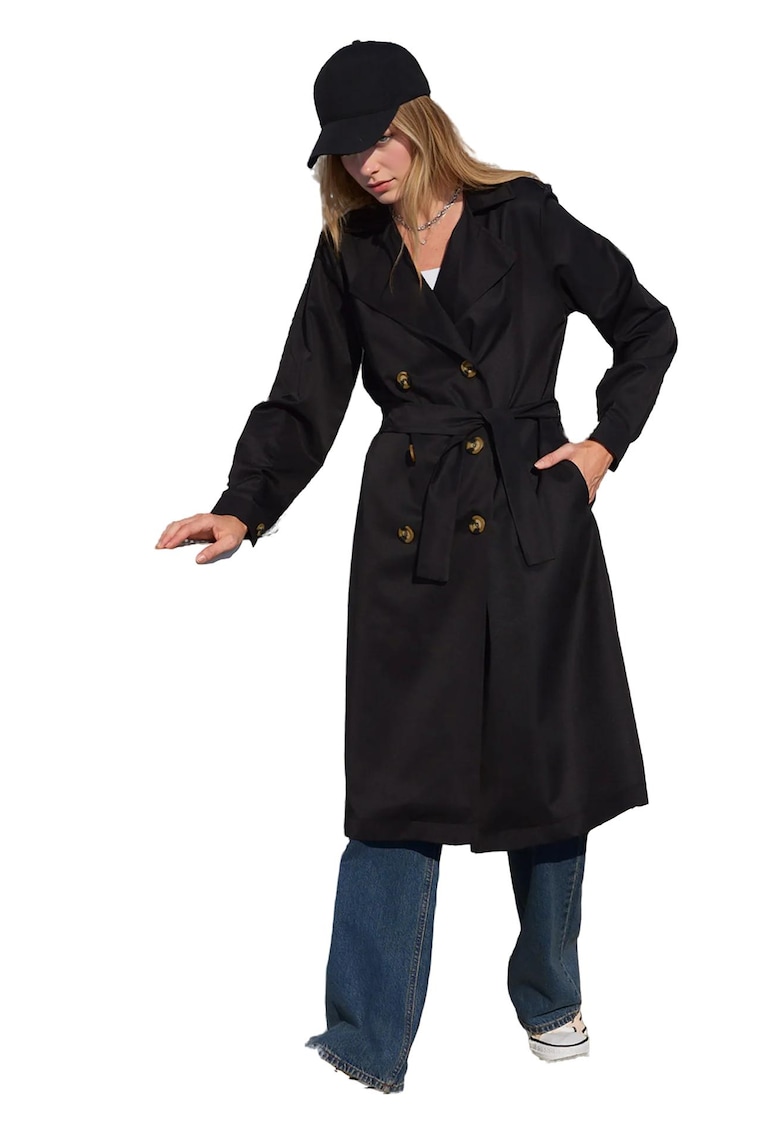 Palton dama - HiCCUP - Poliester - Negru