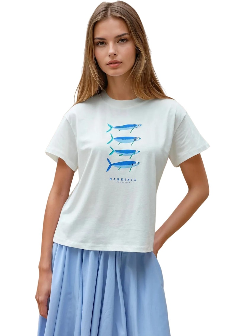 Tricou dama cu imprimeu