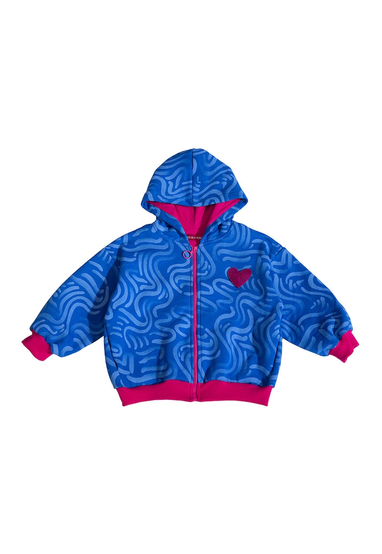 Hanorac cu model si maneci cazute Hanorac cu model si maneci cazute