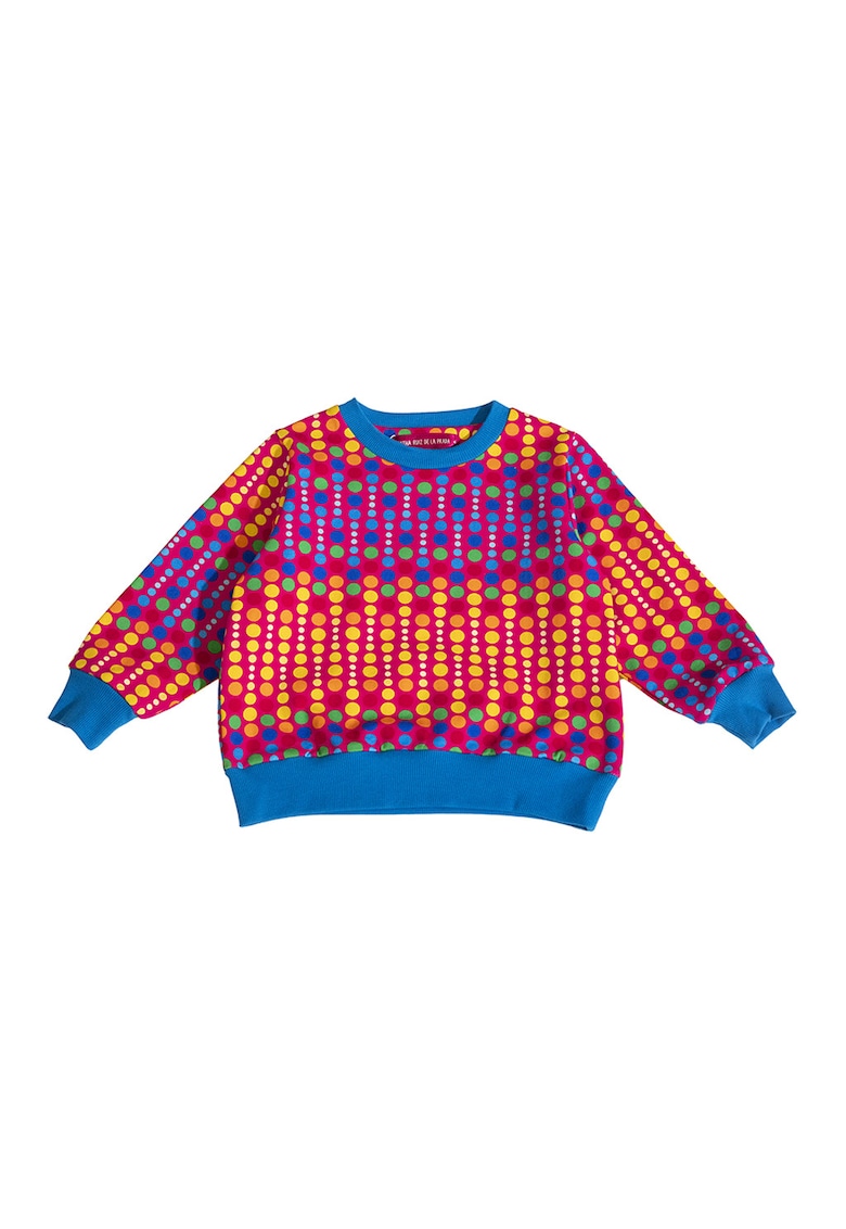 Bluza de trening cu decolteu la baza gatului si imprimeu grafic