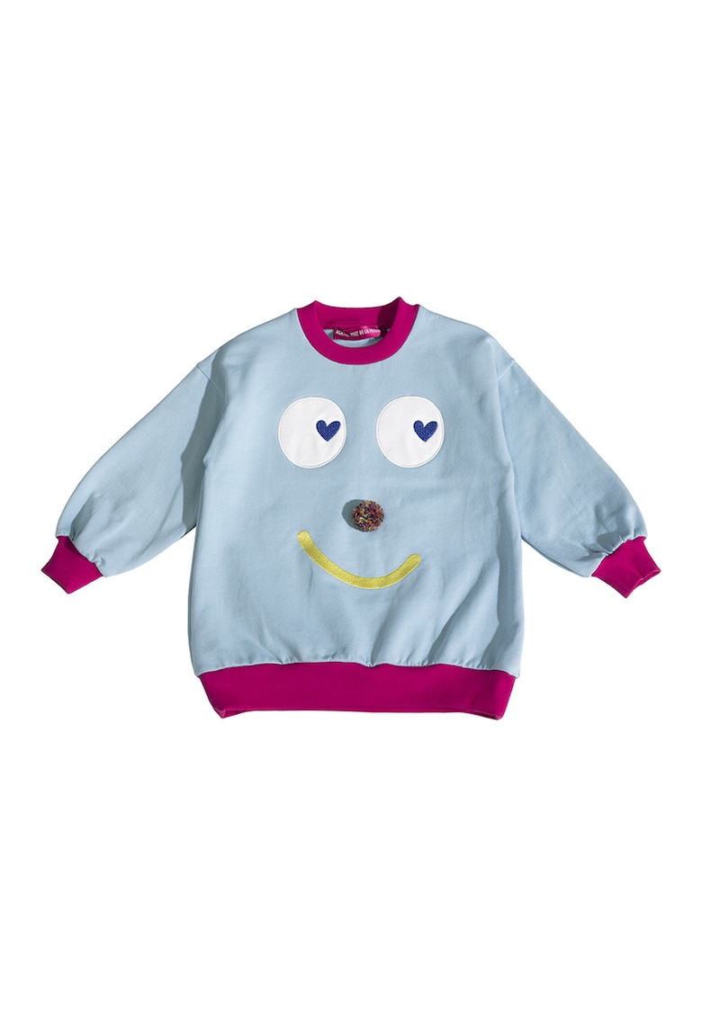 Bluza de trening cu decolteu la baza gatului si design grafic Bluza de trening cu decolteu la baza gatului si design grafic