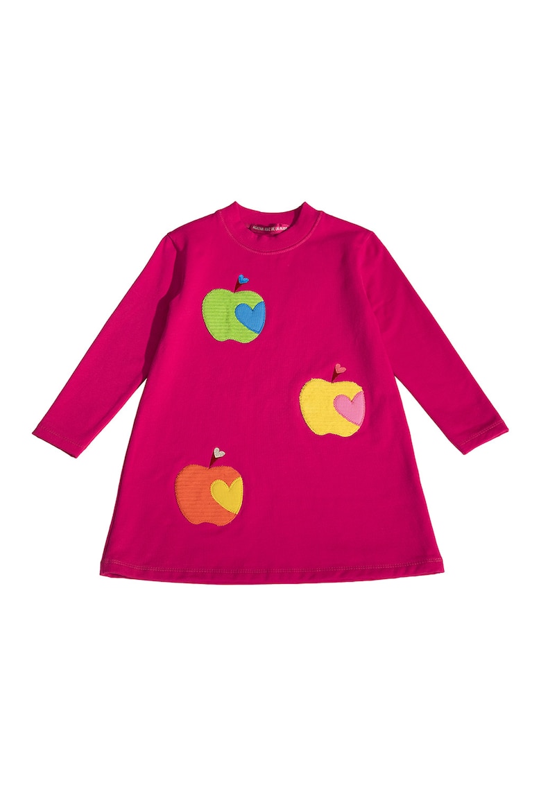 Rochie cu detalii brodate - Fucsia