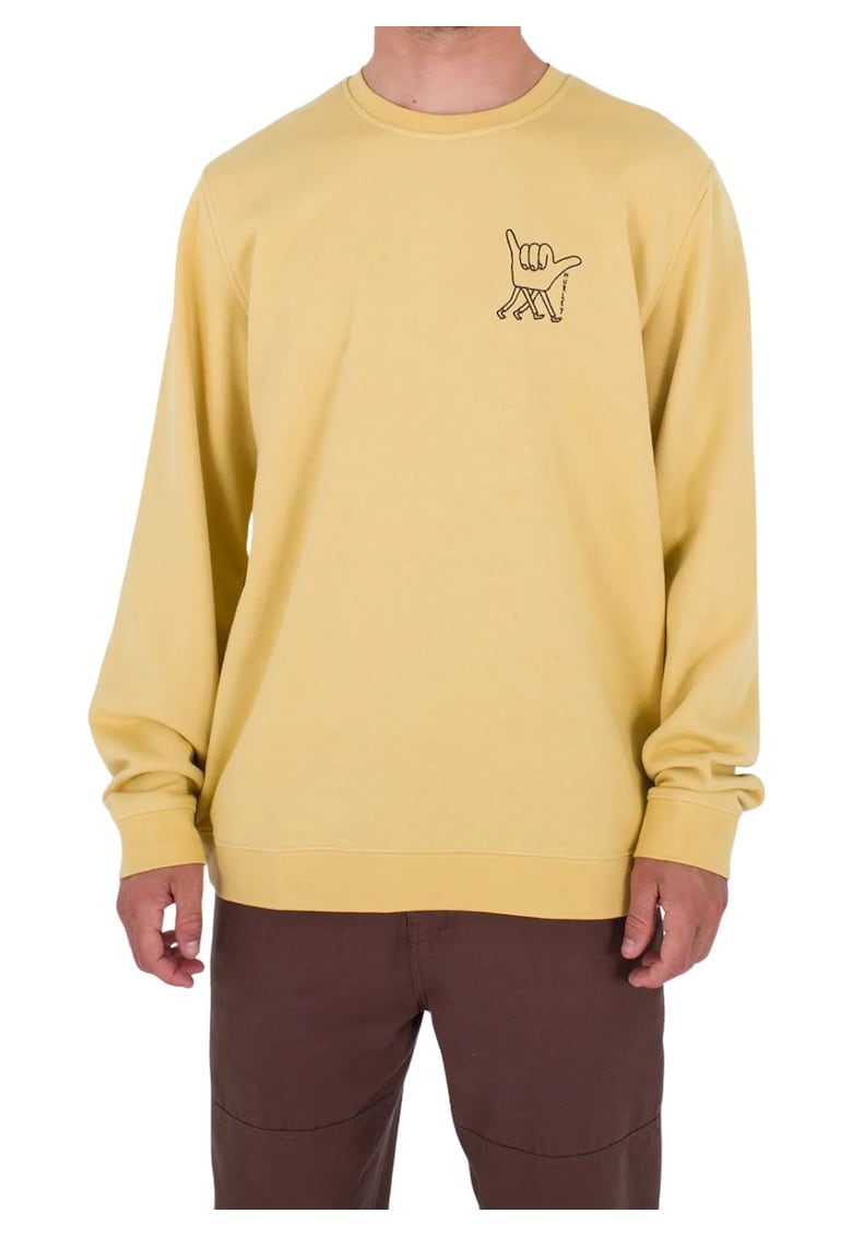 Bluza sport cu motiv grafic si imprimeu la baza gatului -