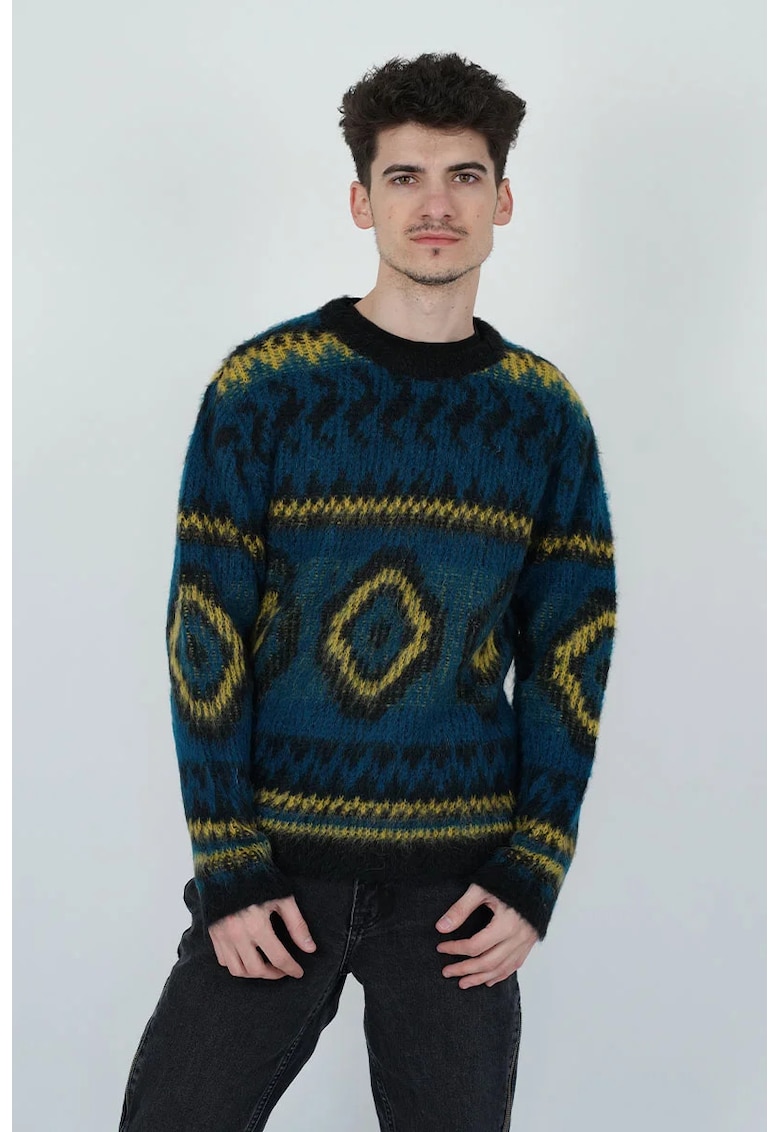 Pulover cu guler rotund și mânecă lungă