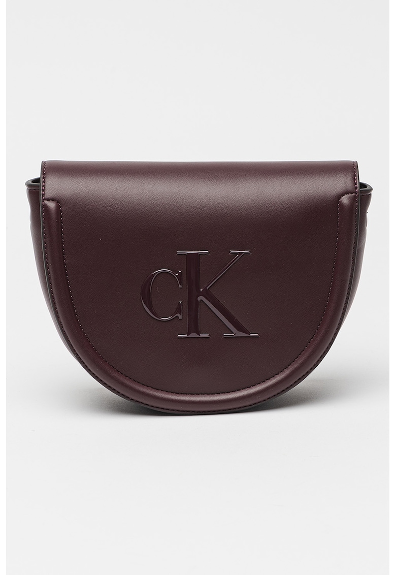 Geanta crossbody de piele ecologica cu clapa