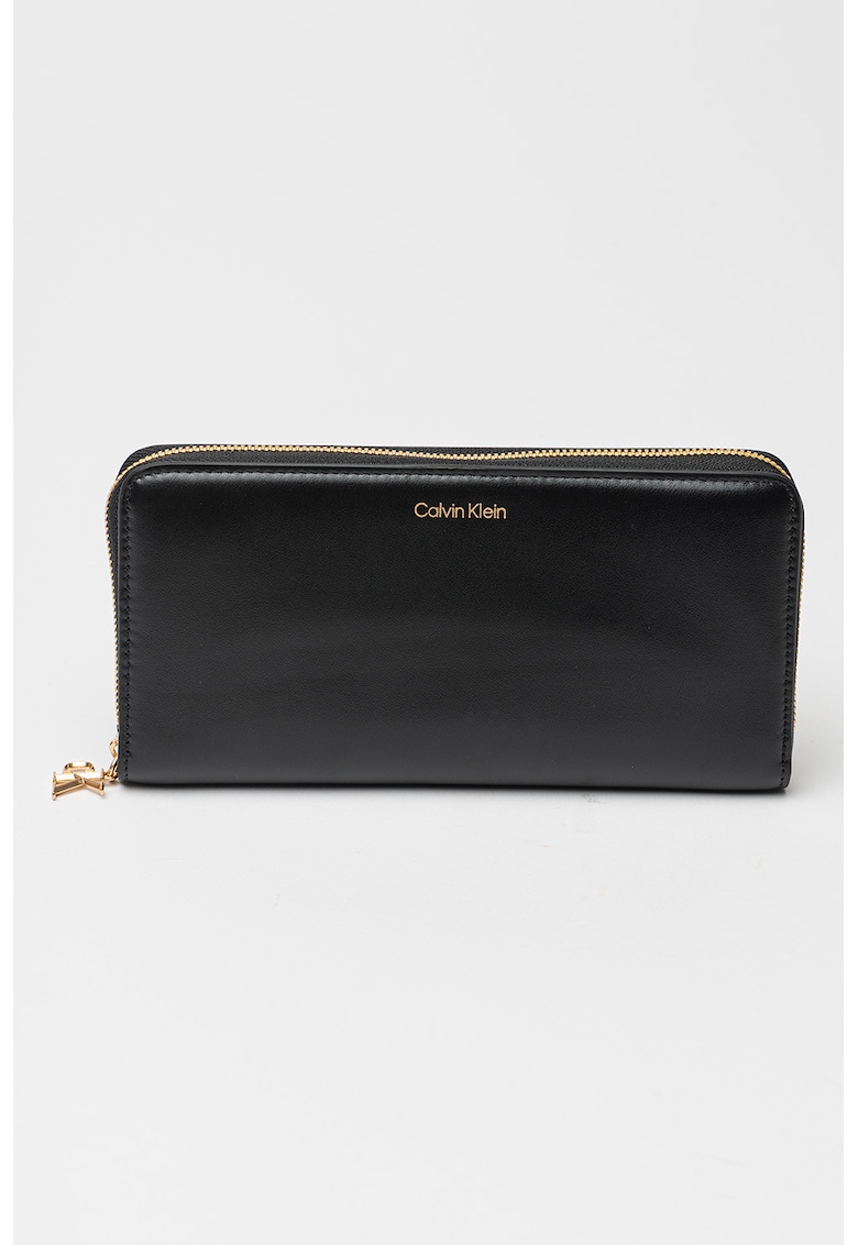 Portofel dreptunghiular cu logo metalic