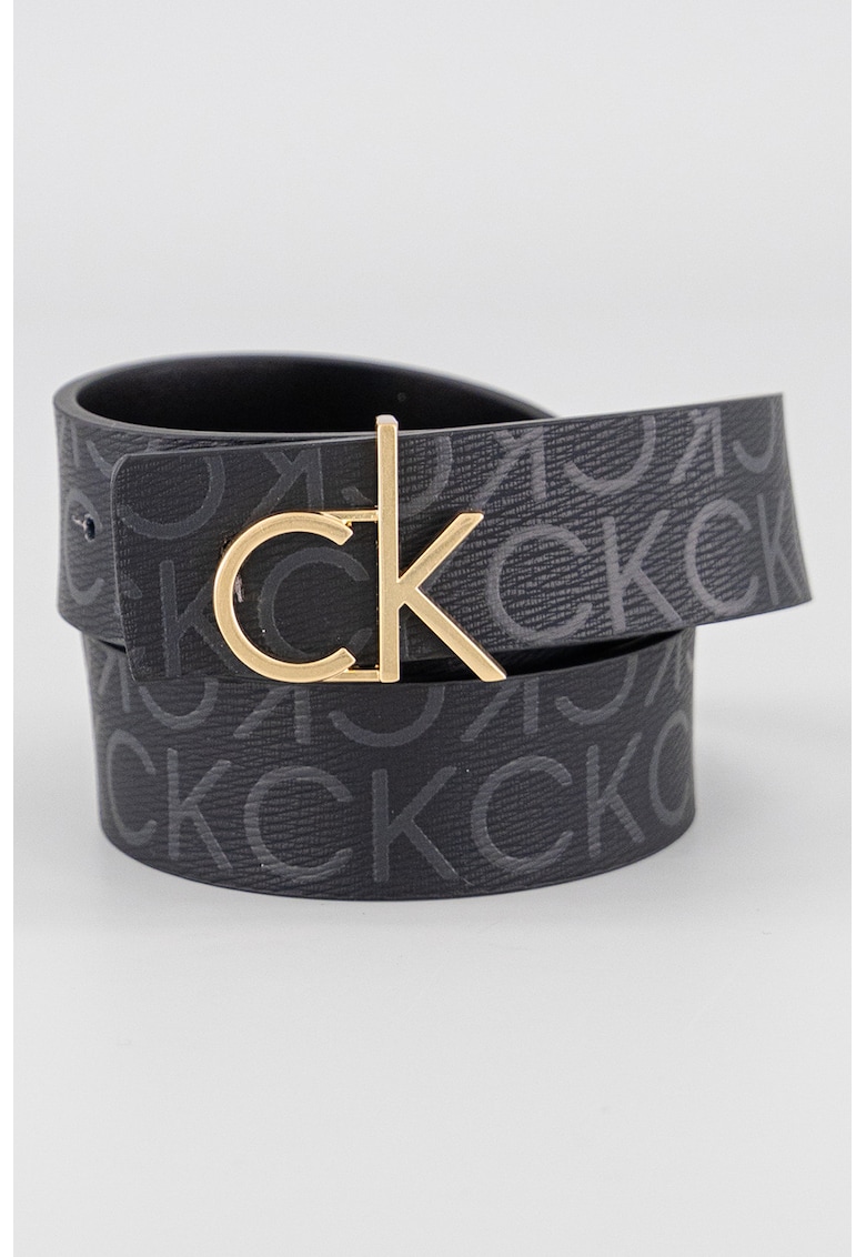 Curea din piele cu model monograma