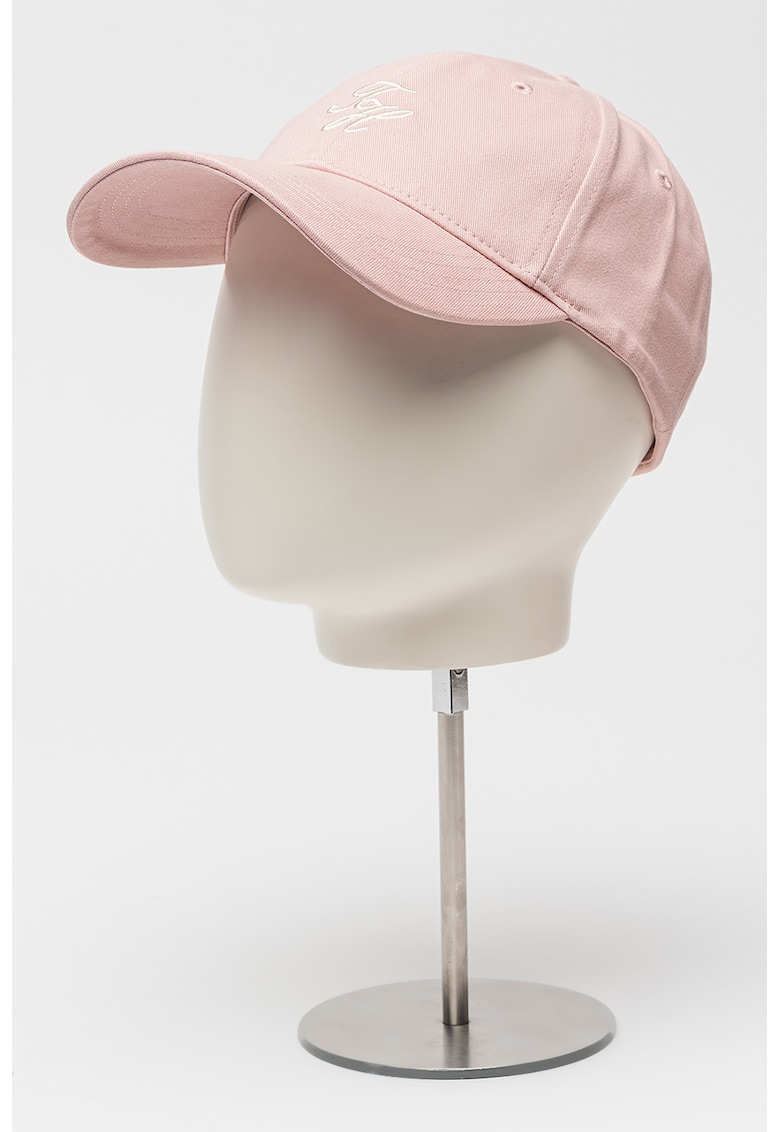 Sapca de bumbac cu logo brodat - Roz pal