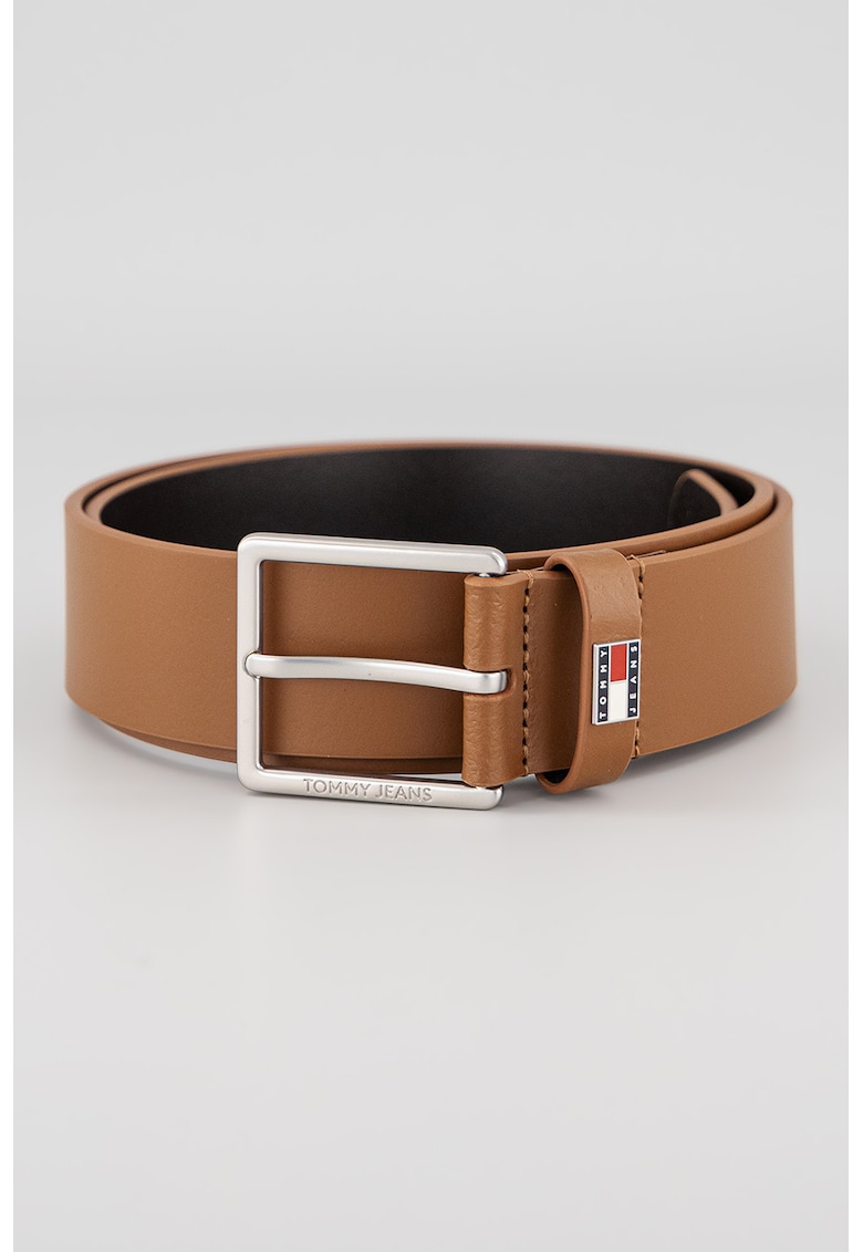 Curea de piele cu placuta logo