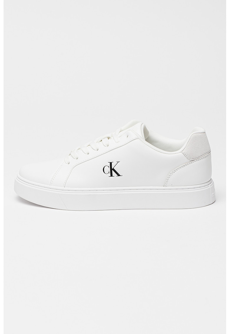 Pantofi sport din piele cu insertii din piele intoarsa Pantofi sport din piele cu insertii din piele intoarsa