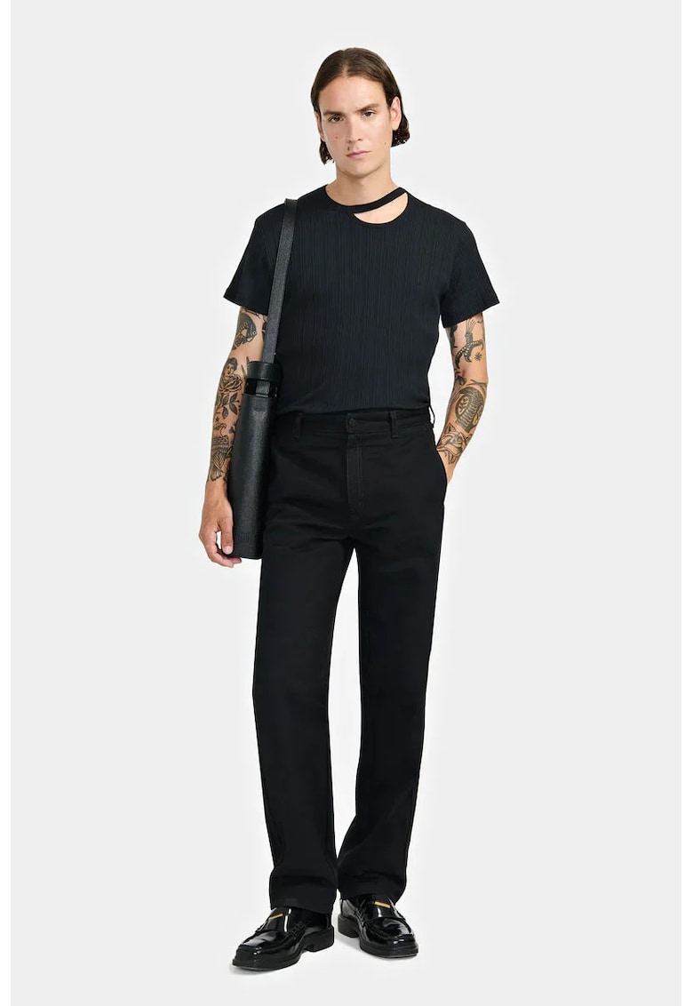 Blugi cu croi drept cu buzunare laterale LG1