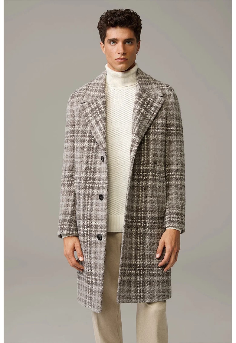 Palton lung cu închidere prin nasturi