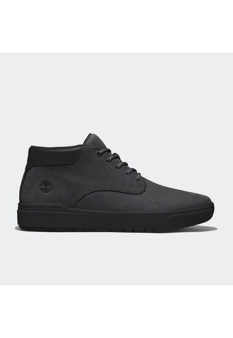 Ghete barbati Seneca Bay Mid - piele naturala - negru - talpa cauciuc