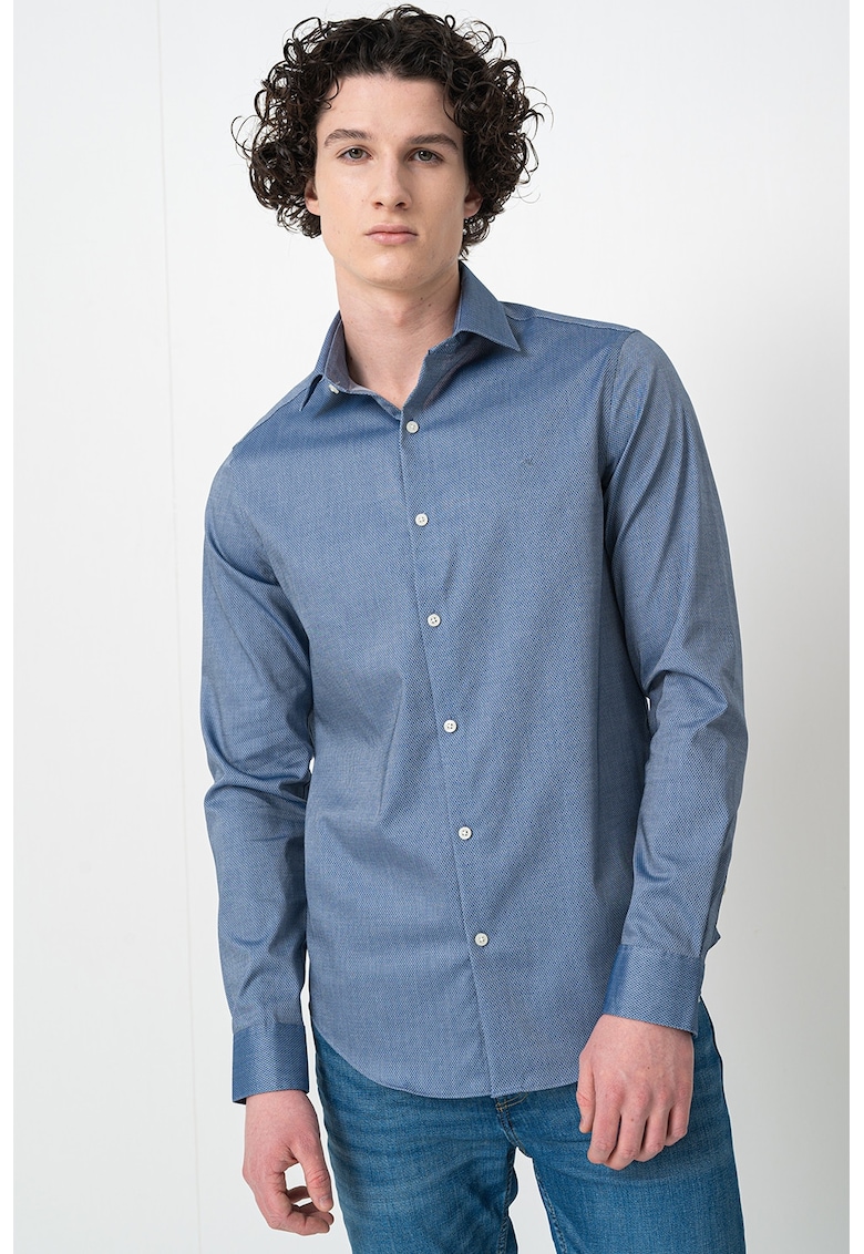 Camasa slim fit - Albastru inchis