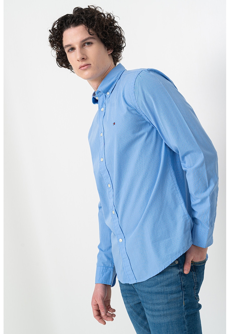 Camasa regular fit cu model gingham