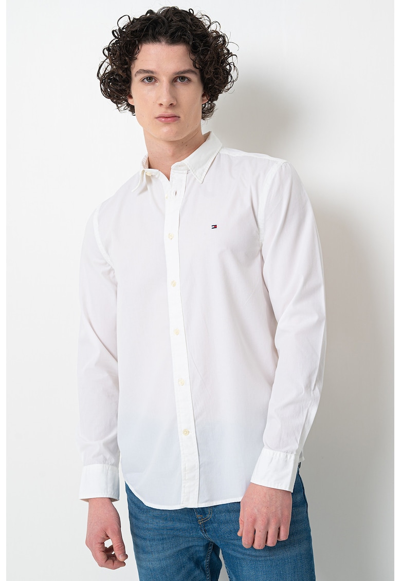 Camasa cu model uni si guler Kent