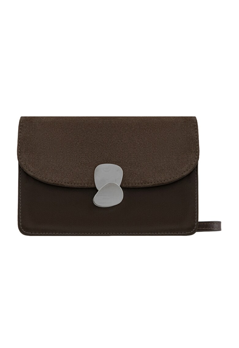 Ryłko - Geanta crossbody de piele cu bareta detasabila Torebka