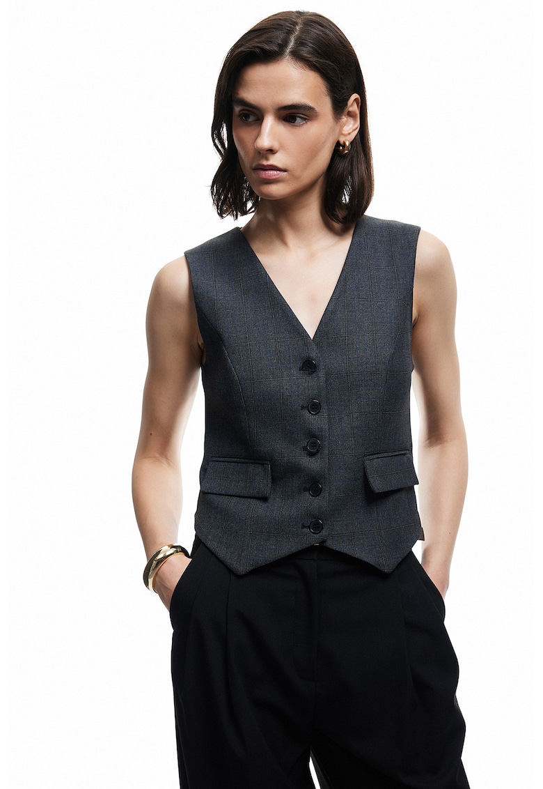 Vesta eleganta cu decolteu in V