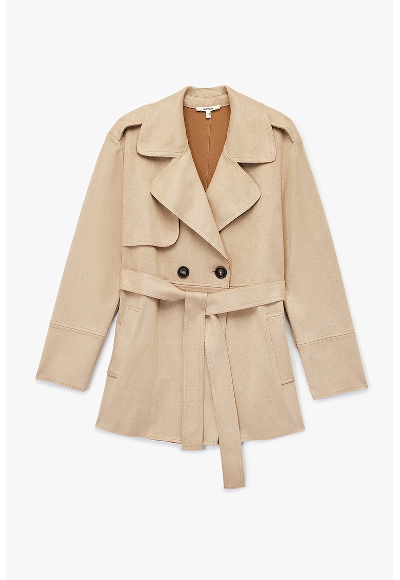 Trenci de piele intoarsa sintetica