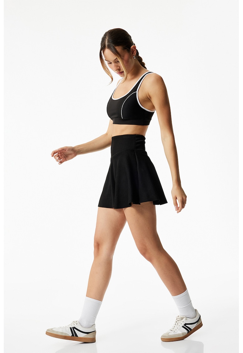 Fusta-pantalon scurta cu talie elastica