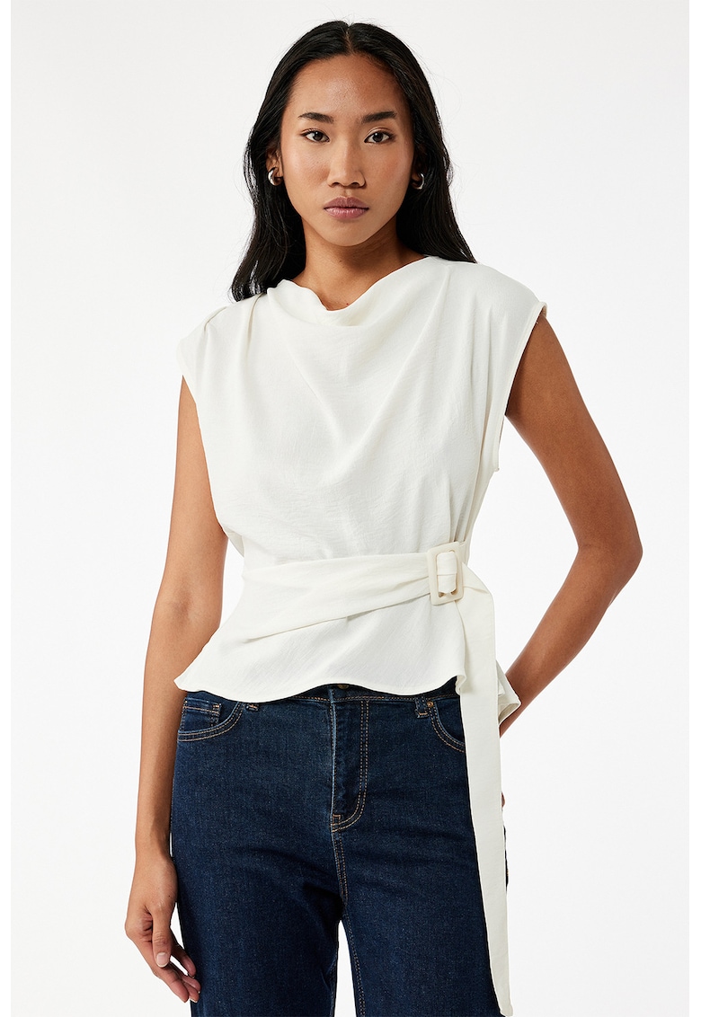 Bluza cu decolteu drapat