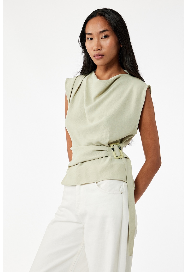 Bluza cu decolteu drapat